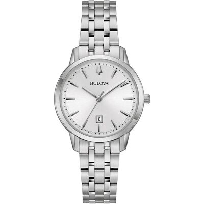 Bulova, Armbanduhr, 96M165 Klassik Damenuhr 31mm 3ATM, Silber, (Analoguhr, 31 mm) Bulova, Armbanduhr, 96M165 Klassik Damenuhr 31mm 3ATM, Silber, (Analoguhr, 31 mm)