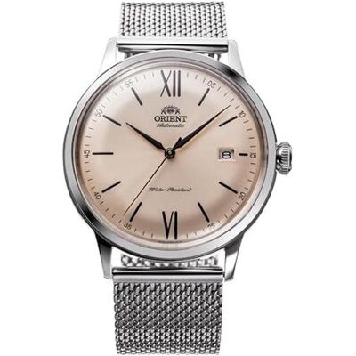 Orient, Armbanduhr, Bambino Automatic RA-AC0020G30B Herrenuhr, Silber, (Analoguhr, 40.50 mm) Orient, Armbanduhr, Bambino Automatic RA-AC0020G30B Herrenuhr, Silber, (Analoguhr, 40.50 mm)