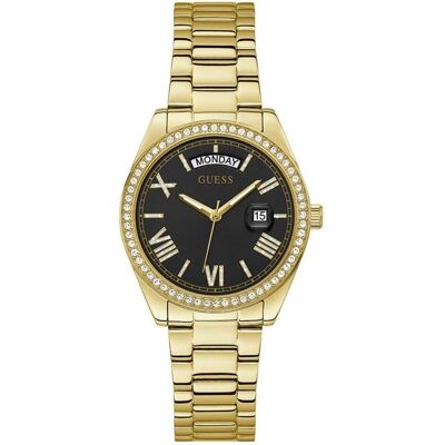 Guess Armbanduhr, Ladies Dress Luna GW0307L2 (L), Gold, (Analoguhr, 36 mm) Guess Armbanduhr, Ladies Dress Luna GW0307L2 (L), Gold, (Analoguhr, 36 mm)