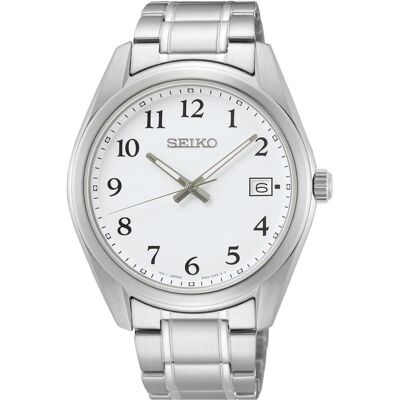 Seiko Armbanduhr, Quarz, Silber, (Analoguhr, 40 mm) Seiko Armbanduhr, Quarz, Silber, (Analoguhr, 40 mm)