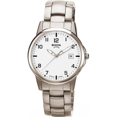 Boccia, Armbanduhr, 3625-03 Herrenuhr Titanium 36mm 5ATM, Silber, (Analoguhr, 36 mm) Boccia, Armbanduhr, 3625-03 Herrenuhr Titanium 36mm 5ATM, Silber, (Analoguhr, 36 mm)