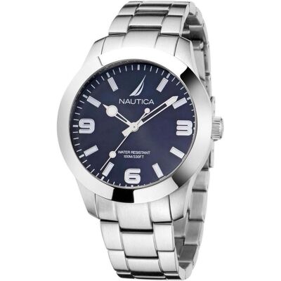 Nautica, Armbanduhr, Plage du Pacifique, Silber, (Chronograph, 42 mm) Nautica, Armbanduhr, Plage du Pacifique, Silber, (Chronograph, 42 mm)