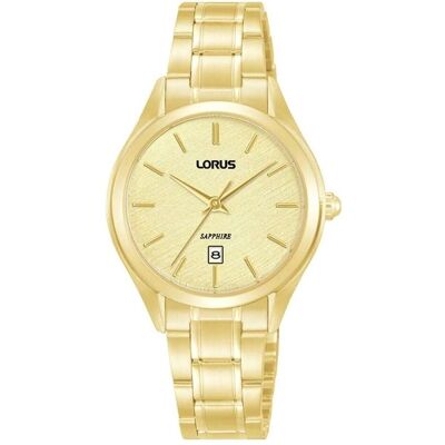 Lorus, Armbanduhr, Damenuhr RJ294BX9 Gold, Gold, (Analoguhr, 34 mm) Lorus, Armbanduhr, Damenuhr RJ294BX9 Gold, Gold, (Analoguhr, 34 mm)