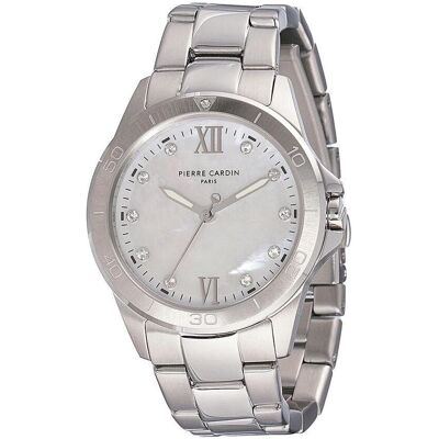 Pierre Cardin, Armbanduhr, Damenuhr CF.1009.MS (Ø 34 mm), Grau, (Analoguhr, 34 mm) Pierre Cardin, Armbanduhr, Damenuhr CF.1009.MS (Ø 34 mm), Grau, (Analoguhr, 34 mm)