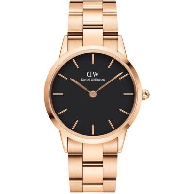 Daniel Wellington, Armbanduhr, Iconic Link Black Rose Gold (40 mm), Rosa, (Analoguhr, 40 mm) Daniel Wellington, Armbanduhr, Iconic Link Black Rose Gold (40 mm), Rosa, (Analoguhr, 40 mm)