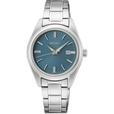 Seiko Armbanduhr, Quarz, Silber, (Analoguhr, 30 mm) Seiko Armbanduhr, Quarz, Silber, (Analoguhr, 30 mm)