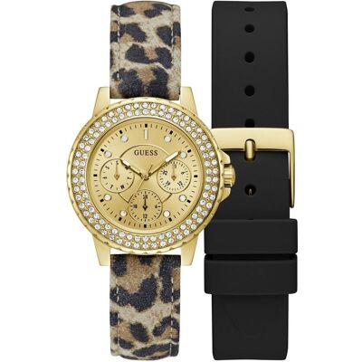 Guess Armbanduhr, Laikrodis Watches LADIES GW0660L2, Gold, Schwarz, (Analoguhr, 36 mm) Guess Armbanduhr, Laikrodis Watches LADIES GW0660L2, Gold, Schwarz, (Analoguhr, 36 mm)