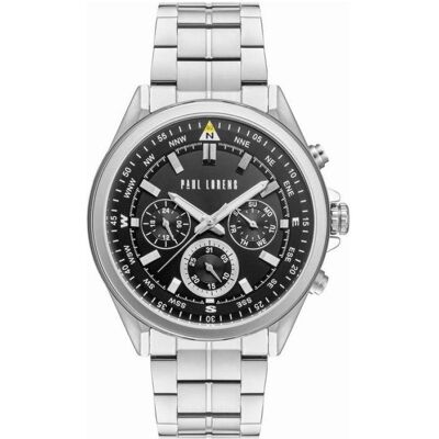 Paul Lorens, Armbanduhr, Zegarek Zegarek męski - KODARI - PL20009B-1C1, Schwarz, Silber, (Chronograph, 45 mm) Paul Lorens, Armbanduhr, Zegarek Zegarek męski - KODARI - PL20009B-1C1, Schwarz, Silber, (Chronograph, 45 mm)