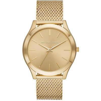 Michael Kors, Armbanduhr, Accelerator Mens Chronograph Movement with Stainless Steel or Leather Strap, Gold, (Chronograph, 44 mm) Michael Kors, Armbanduhr, Accelerator Mens Chronograph Movement with Stainless Steel or Leather Strap, Gold, (Chronograph, 44 mm)