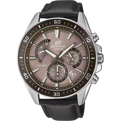 Casio Armbanduhr, EFR-552L-5AVUEF, Schwarz, Braun, Silber, (Analoguhr, Chronograph, 47 mm) Casio Armbanduhr, EFR-552L-5AVUEF, Schwarz, Braun, Silber, (Analoguhr, Chronograph, 47 mm)