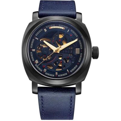Aries Gold, Armbanduhr, G 9025 BK-BUG, Blau, (Skeleton-Uhr) Aries Gold, Armbanduhr, G 9025 BK-BUG, Blau, (Skeleton-Uhr)