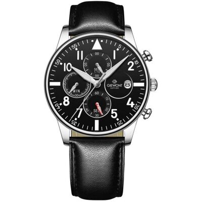 Giewont, Armbanduhr, Zegarek Zegarek Męski Chronograph Sapphire Czarno Srebrny GW5630-A2, Grau, Schwarz, Silber, (Analoguhr, Chronograph, 42 mm) Giewont, Armbanduhr, Zegarek Zegarek Męski Chronograph Sapphire Czarno Srebrny GW5630-A2, Grau, Schwarz, Silber, (Analoguhr, Chronograph, 42 mm)