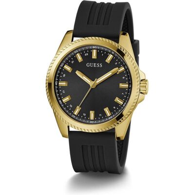Guess Armbanduhr, Vermutlich sieht GW0639G2 Black Gold an, Gold, (44 mm) Guess Armbanduhr, Vermutlich sieht GW0639G2 Black Gold an, Gold, (44 mm)