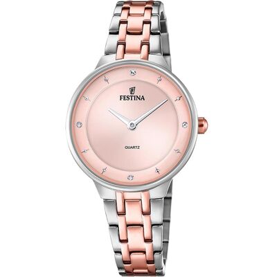 Festina, Armbanduhr, Mademoiselle, Rosa, Gold, Pink, Silber, (Analoguhr, 30 mm) Festina, Armbanduhr, Mademoiselle, Rosa, Gold, Pink, Silber, (Analoguhr, 30 mm)