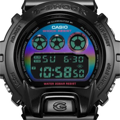 Casio Armbanduhr, G-Shock DW-6900RGB-1ER, Mehrfarbig, Schwarz, (Chronograph, Digitaluhr, 50 mm) Casio Armbanduhr, G-Shock DW-6900RGB-1ER, Mehrfarbig, Schwarz, (Chronograph, Digitaluhr, 50 mm)
