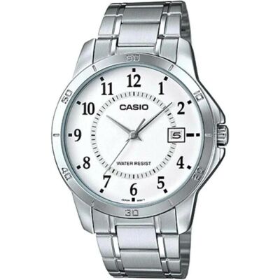 Casio Armbanduhr, Standard, Silber, Weiss, (41.50 mm) Casio Armbanduhr, Standard, Silber, Weiss, (41.50 mm)