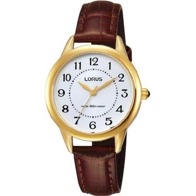 Lorus, Armbanduhr, RG252JX5, Gold, Braun Lorus, Armbanduhr, RG252JX5, Gold, Braun