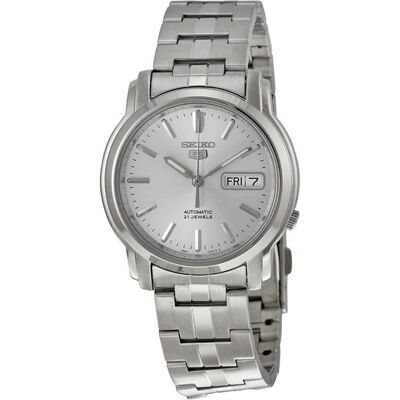 Seiko Armbanduhr, 5 - SNKK65K1, Grau, Silber, (Analoguhr, 38 mm) Seiko Armbanduhr, 5 - SNKK65K1, Grau, Silber, (Analoguhr, 38 mm)