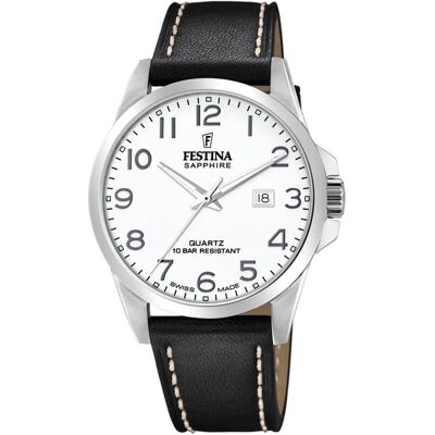 Festina, Armbanduhr, Swiss Made, Silber, (Analoguhr, 41 mm) Festina, Armbanduhr, Swiss Made, Silber, (Analoguhr, 41 mm)