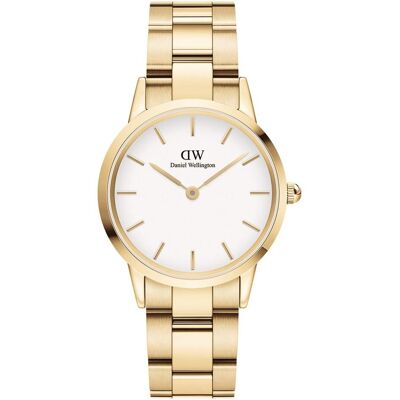Daniel Wellington, Armbanduhr, Iconic Link Gold White (32 mm), Gold, (Analoguhr, 32 mm) Daniel Wellington, Armbanduhr, Iconic Link Gold White (32 mm), Gold, (Analoguhr, 32 mm)