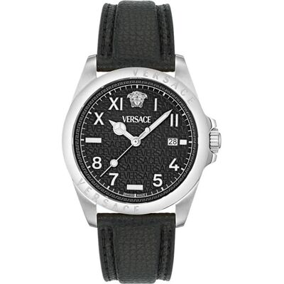 Versace, Armbanduhr, VE9H00124, Schwarz, Silber, (Analoguhr, 41 mm) Versace, Armbanduhr, VE9H00124, Schwarz, Silber, (Analoguhr, 41 mm)