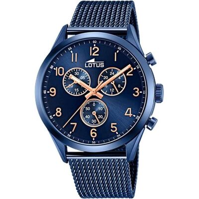 Lotus Armbanduhr, Minimalist, Blau, (Analoguhr, Chronograph, 43 mm) Lotus Armbanduhr, Minimalist, Blau, (Analoguhr, Chronograph, 43 mm)