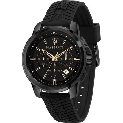 Maserati, Armbanduhr, Successo, Schwarz, (Chronograph, 44 mm) Maserati, Armbanduhr, Successo, Schwarz, (Chronograph, 44 mm)