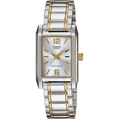 Casio Armbanduhr, Damenuhr LTP-1235SG-7ADF + BOX, Gold, Silber, (38 mm) Casio Armbanduhr, Damenuhr LTP-1235SG-7ADF + BOX, Gold, Silber, (38 mm)
