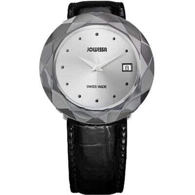 Jowissa, Armbanduhr, ladies watch Safira 99 analog leather J1186XL black silver Straps, Schwarz, (Analoguhr) Jowissa, Armbanduhr, ladies watch Safira 99 analog leather J1186XL black silver Straps, Schwarz, (Analoguhr)