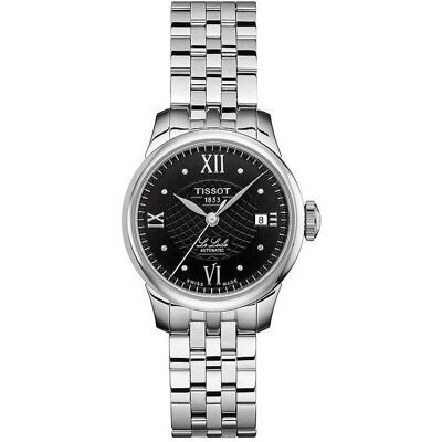 Tissot, Armbanduhr, Le Locle Automatique lady, Silber, Schwarz, (Analoguhr, 25 mm) Tissot, Armbanduhr, Le Locle Automatique lady, Silber, Schwarz, (Analoguhr, 25 mm)