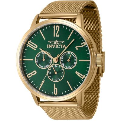 Invicta, Armbanduhr, Specialty - 47123, Gold, Grün, (Analoguhr, 44 mm) Invicta, Armbanduhr, Specialty - 47123, Gold, Grün, (Analoguhr, 44 mm)