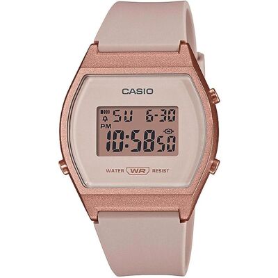 Casio Armbanduhr, Damenuhr LW-204-4ADF, Beige, Rosa Casio Armbanduhr, Damenuhr LW-204-4ADF, Beige, Rosa