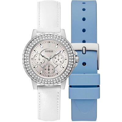 Guess Armbanduhr, CROWN JEWEL Armbanduhr, Silber, (Chronograph, 36 mm) Guess Armbanduhr, CROWN JEWEL Armbanduhr, Silber, (Chronograph, 36 mm)