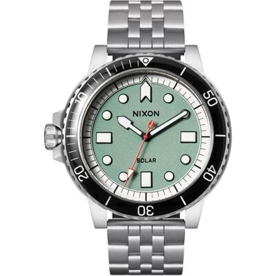 Nixon, Armbanduhr, Analoge Quarzuhr mit Edelstahlarmband und Saphirglas, wasserdicht bis 100 Meter, Silber, (Analoguhr, 47.30 mm) Nixon, Armbanduhr, Analoge Quarzuhr mit Edelstahlarmband und Saphirglas, wasserdicht bis 100 Meter, Silber, (Analoguhr, 47.30 mm)