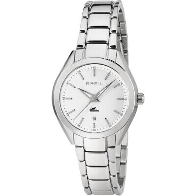 Breil, Armbanduhr, Damenarmbanduhr mit Stahlband und weissem Zifferblatt, Silber, (33 mm) Breil, Armbanduhr, Damenarmbanduhr mit Stahlband und weissem Zifferblatt, Silber, (33 mm)