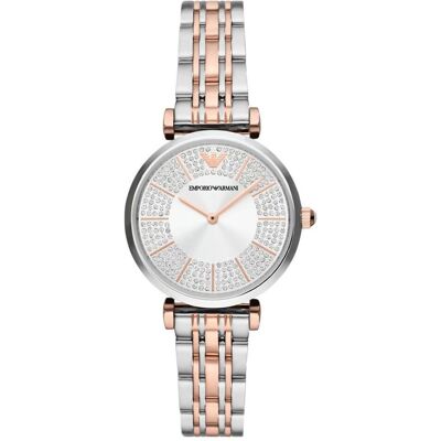 Giorgio Armani Emporio Armani, Armbanduhr, Gianni T-bar, Silber, (Analoguhr, 32 mm) Giorgio Armani Emporio Armani, Armbanduhr, Gianni T-bar, Silber, (Analoguhr, 32 mm)