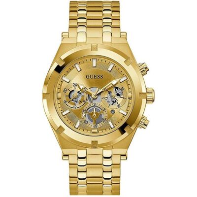 Guess Armbanduhr, Continental GW0260G4, Gold, (Analoguhr, 44 mm) Guess Armbanduhr, Continental GW0260G4, Gold, (Analoguhr, 44 mm)