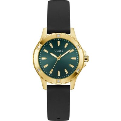 Guess Armbanduhr, GW0949L2 Damenuhr Mist 35mm 5ATM, Gold, Grün, Schwarz, (Analoguhr, 35 mm) Guess Armbanduhr, GW0949L2 Damenuhr Mist 35mm 5ATM, Gold, Grün, Schwarz, (Analoguhr, 35 mm)