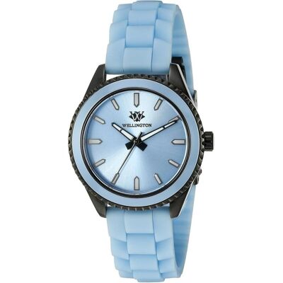 Wellington, Armbanduhr, Karamea Analogue Silicone Watch WN508633 Light Blue Belts, Blau, (Analoguhr, 37 mm) Wellington, Armbanduhr, Karamea Analogue Silicone Watch WN508633 Light Blue Belts, Blau, (Analoguhr, 37 mm)