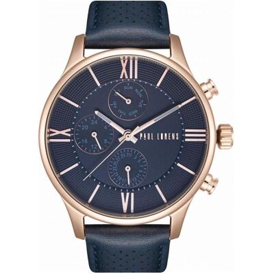 Paul Lorens, Armbanduhr, Herrenuhr PL11652A6-6F3, Blau, (Chronograph) Paul Lorens, Armbanduhr, Herrenuhr PL11652A6-6F3, Blau, (Chronograph)