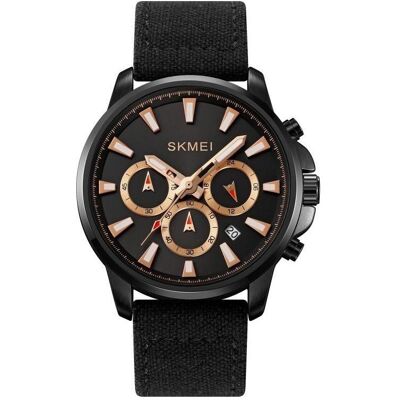 Skmei, Armbanduhr, 2071LBKBK Herrenuhr + BOX, Rot, Schwarz, Kupfer, (Analoguhr, Chronograph, 43 mm) Skmei, Armbanduhr, 2071LBKBK Herrenuhr + BOX, Rot, Schwarz, Kupfer, (Analoguhr, Chronograph, 43 mm)