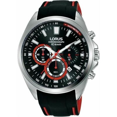 Lorus, Armbanduhr, WATCHES Mod. RT387HX9, Schwarz, Silber, (Analoguhr, 42 mm) Lorus, Armbanduhr, WATCHES Mod. RT387HX9, Schwarz, Silber, (Analoguhr, 42 mm)