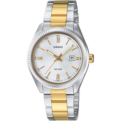 Casio Armbanduhr, Collection LTP-1302SG-7AVEF, Gold, Silber, (30 mm) Casio Armbanduhr, Collection LTP-1302SG-7AVEF, Gold, Silber, (30 mm)