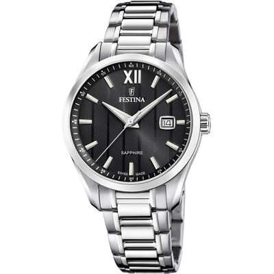 Festina, Armbanduhr, Swiss Made, Silber, (Analoguhr, Swiss Made, 37.50 mm) Festina, Armbanduhr, Swiss Made, Silber, (Analoguhr, Swiss Made, 37.50 mm)