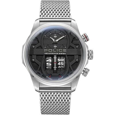 Police, Armbanduhr, Rotorcrom, Silber, (Chronograph, 44 mm) Police, Armbanduhr, Rotorcrom, Silber, (Chronograph, 44 mm)