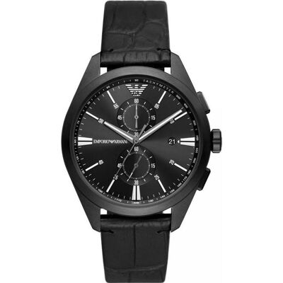 Giorgio Armani Emporio Armani, Armbanduhr, Claudio AR11483 Herrenuhr + Box, Schwarz, Kupfer, Silber, (Analoguhr, Chronograph, 42 mm) Giorgio Armani Emporio Armani, Armbanduhr, Claudio AR11483 Herrenuhr + Box, Schwarz, Kupfer, Silber, (Analoguhr, Chronograph, 42 mm)