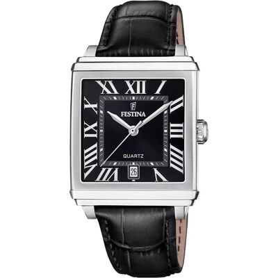 Festina, Armbanduhr, F20681/3, Silber, Schwarz, (Analoguhr, 39 mm) Festina, Armbanduhr, F20681/3, Silber, Schwarz, (Analoguhr, 39 mm)