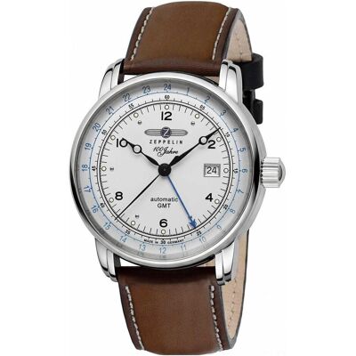 Zeppelin, Armbanduhr, 100 Jahre 8666-1, Silber, (42 mm) Zeppelin, Armbanduhr, 100 Jahre 8666-1, Silber, (42 mm)