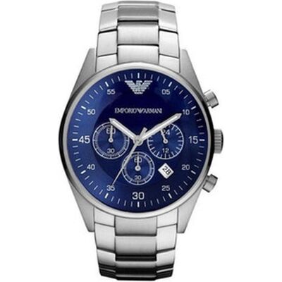 Giorgio Armani Emporio Armani, Armbanduhr, Orologio Cronografo, Silber, (Analoguhr, Chronograph, 44 mm) Giorgio Armani Emporio Armani, Armbanduhr, Orologio Cronografo, Silber, (Analoguhr, Chronograph, 44 mm)