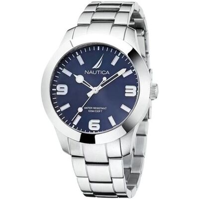 Nautica, Armbanduhr, Plage du Pacifique, Silber, (Chronograph, 42 mm) Nautica, Armbanduhr, Plage du Pacifique, Silber, (Chronograph, 42 mm)